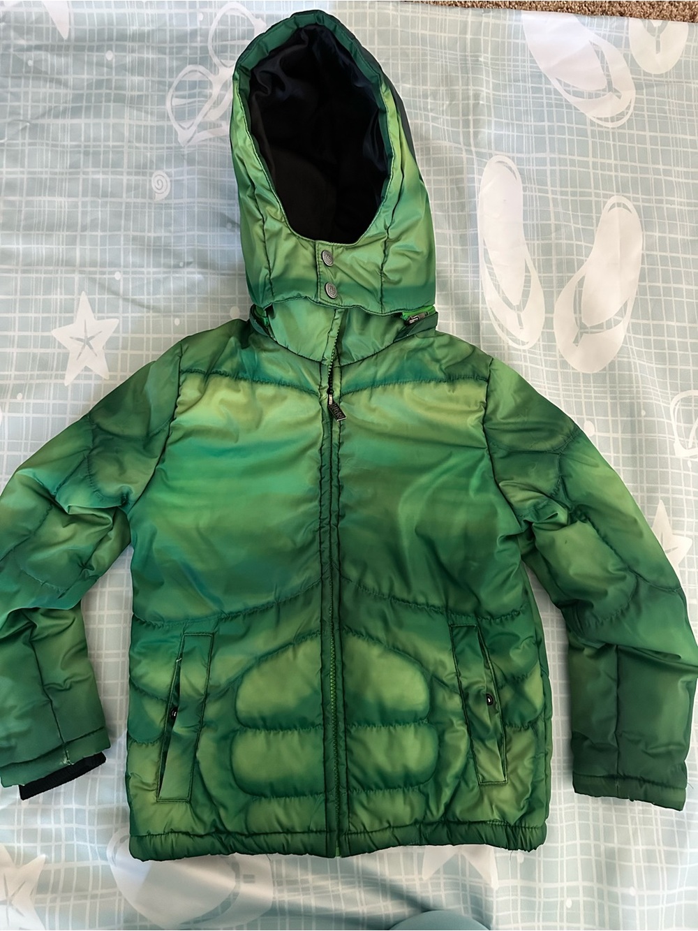 Hulk Kids Puffer Jacket with Hood